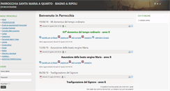 Desktop Screenshot of parrocchiasantamariaquarto.it